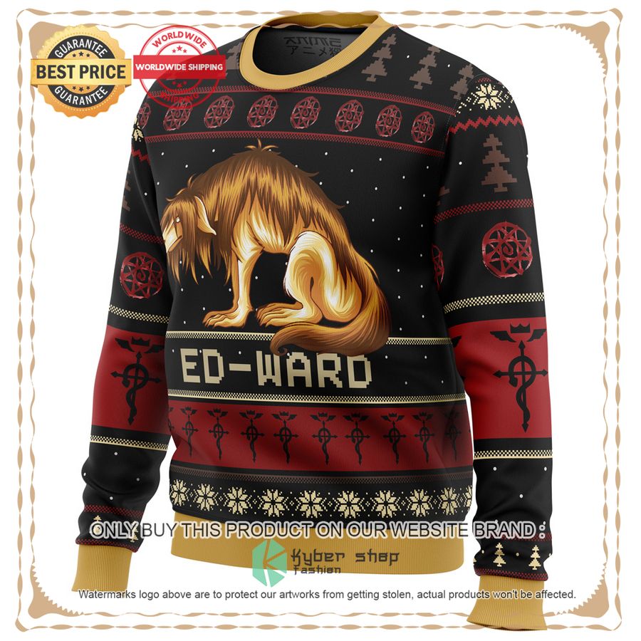 Fullmetal Alchemist Chimera Nina Tucker Ed-ward Christmas Sweater 3 Fullmetal Alchemist Chimera Nina Tucker Ed-ward Christmas Sweater word1