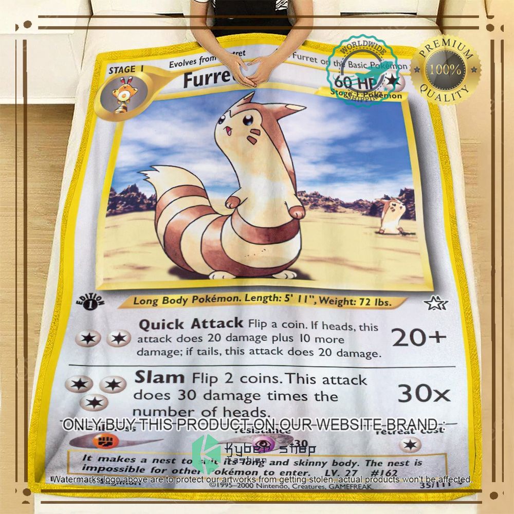 Furret Neo Genesis Anime Pokemon Blanket 3 furret neo genesis anime pokemon blanket 3 38214