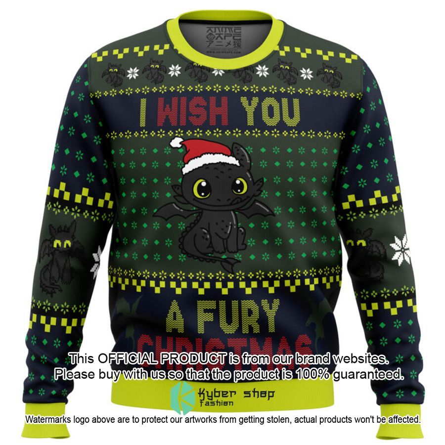 Fury Christmas Toothless Sweater Christmas 22