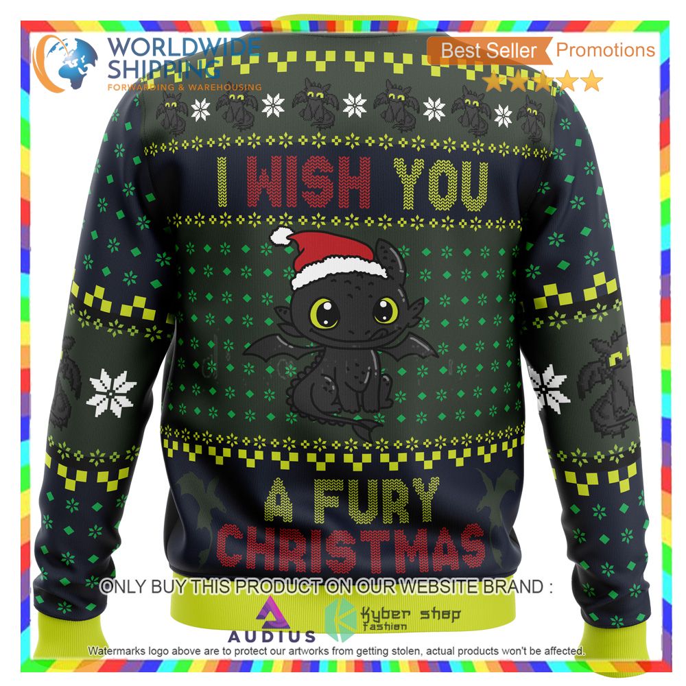 Fury Christmas Toothless Ugly Christmas Sweater 3 fury christmas toothless ugly christmas sweater 3 41209