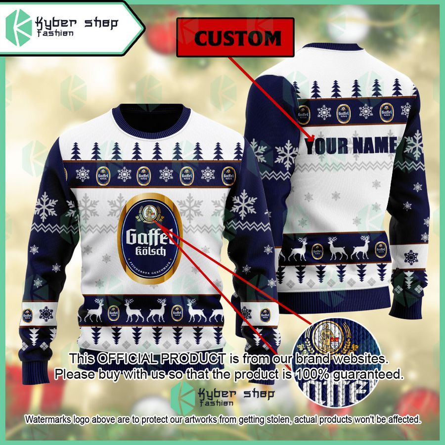 Gaffel Kolsch Custom Name ugly Sweater