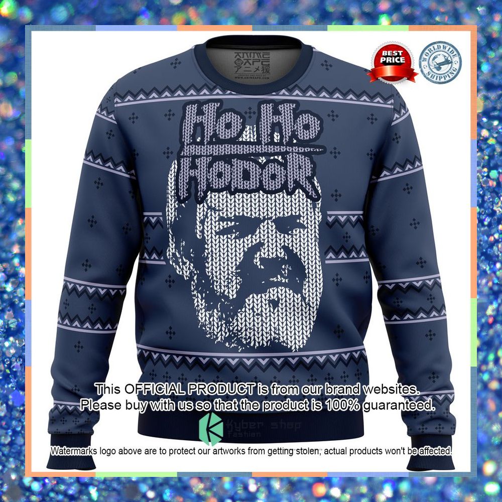 Game of Thrones Hodor Christmas Sweater 3 Game of Thrones Hodor Christmas Sweater word1