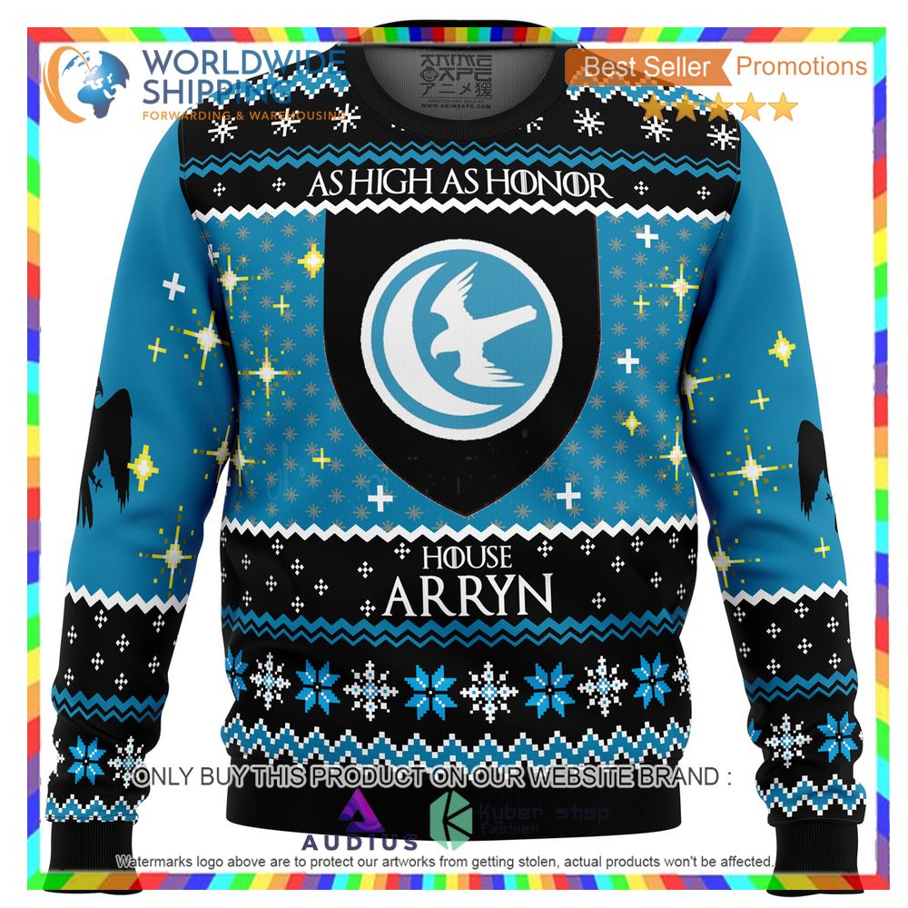 game of thrones house arryn ugly christmas sweater 1 80890