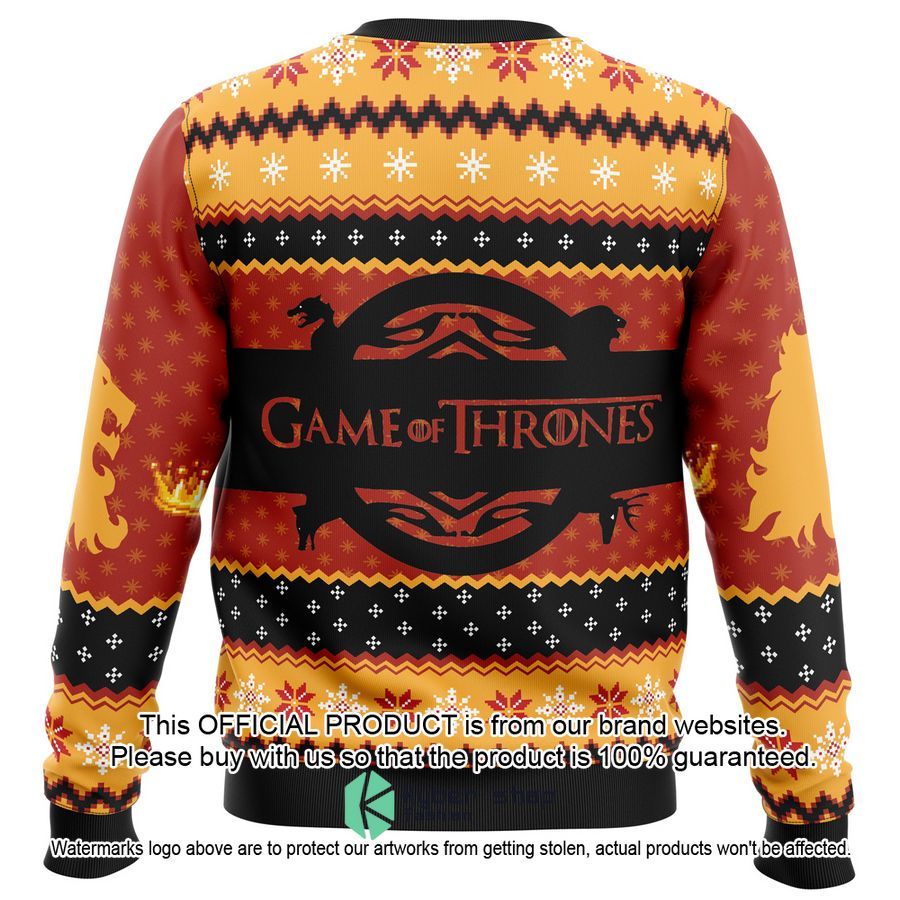 Game of Thrones House Lannister Christmas Sweater 4 Game of Thrones House Lannister Christmas Sweater word3
