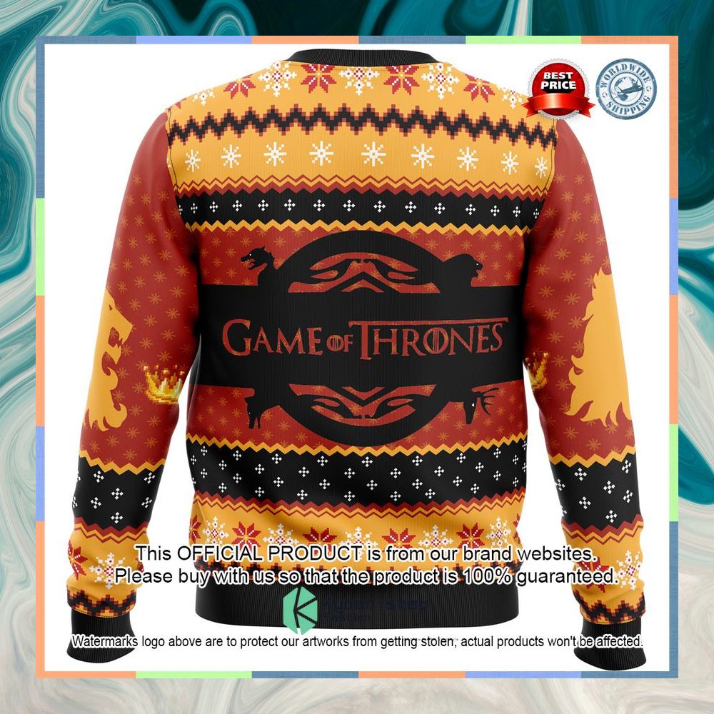 Game of Thrones House Lannister Christmas Sweater 9 Game of Thrones House Lannister Christmas Sweater word3