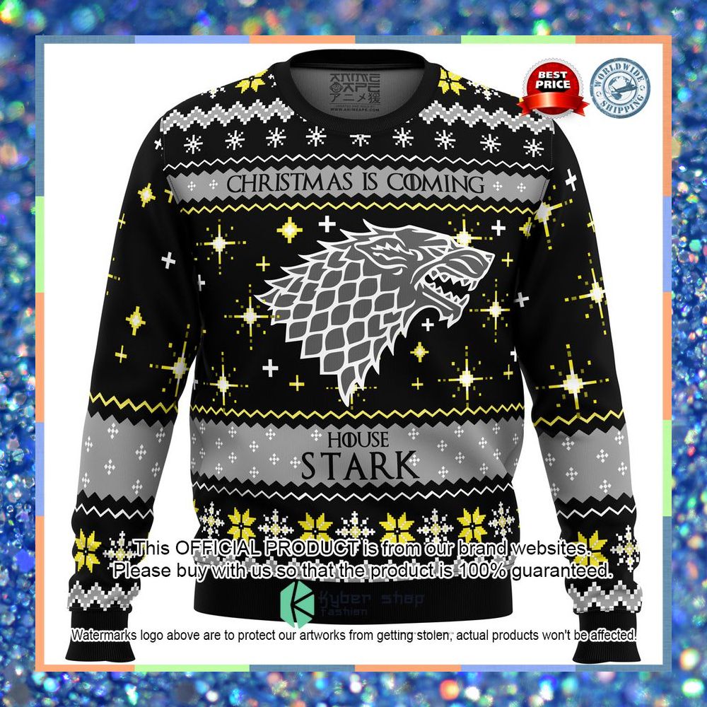 Game of Thrones House Stark Christmas Is Coming Christmas Sweater 6 Game of Thrones House Stark Christmas Is Coming Christmas Sweater word1