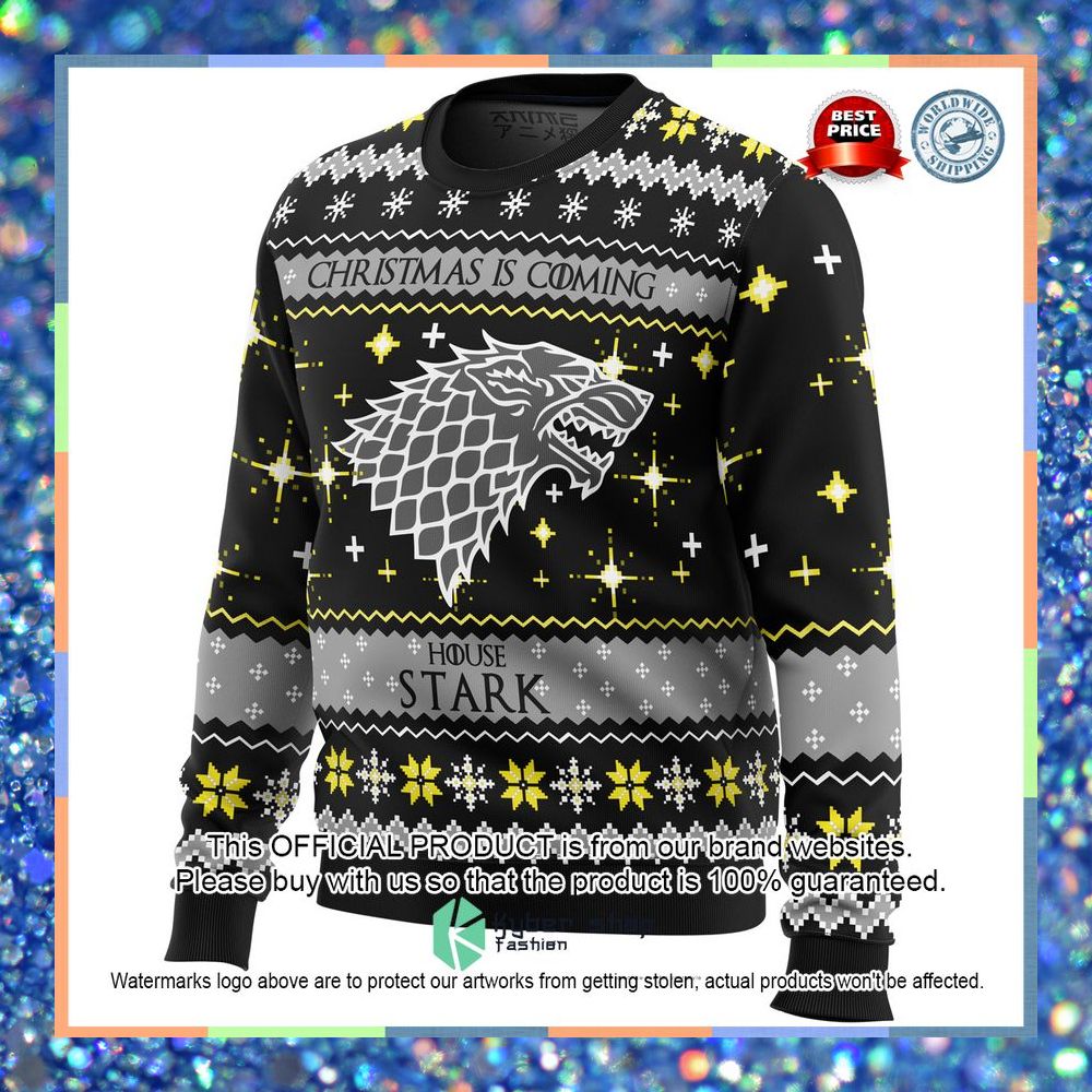 Game of Thrones House Stark Christmas Is Coming Christmas Sweater 8 Game of Thrones House Stark Christmas Is Coming Christmas Sweater word1