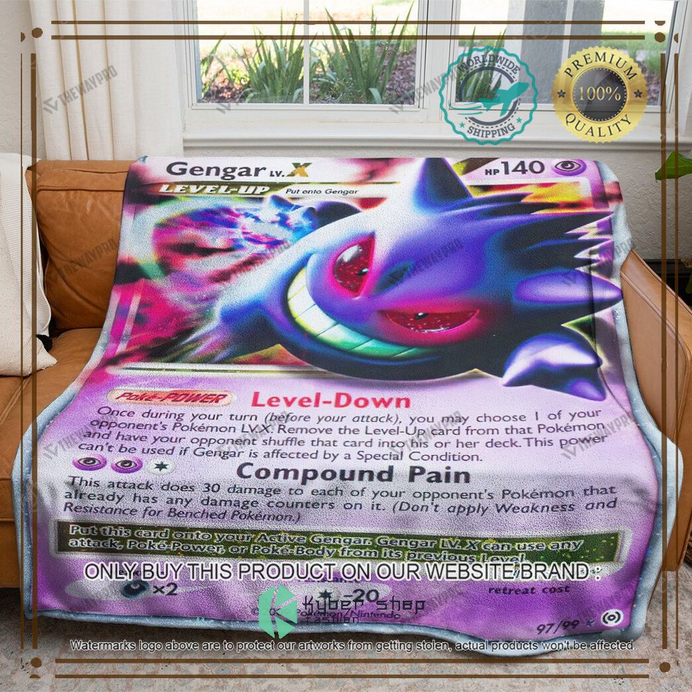 gengar level x arceus anime pokemon blanket 1 98482