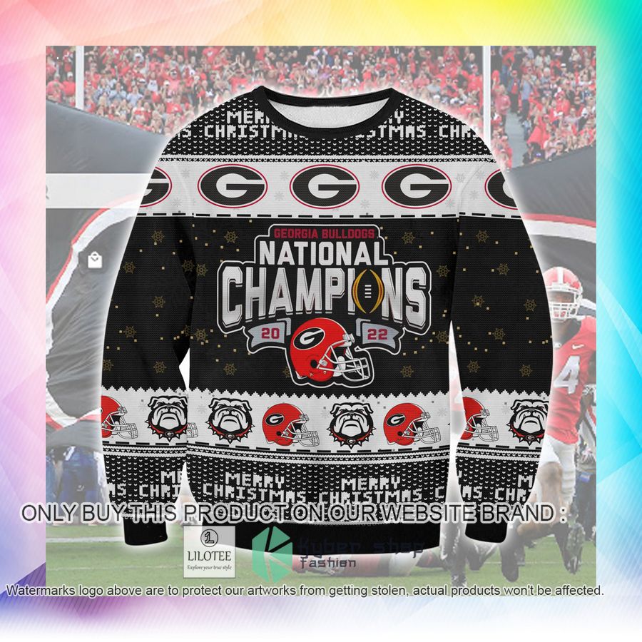 georgia champions christmas sweater sweatshirt 2 68313