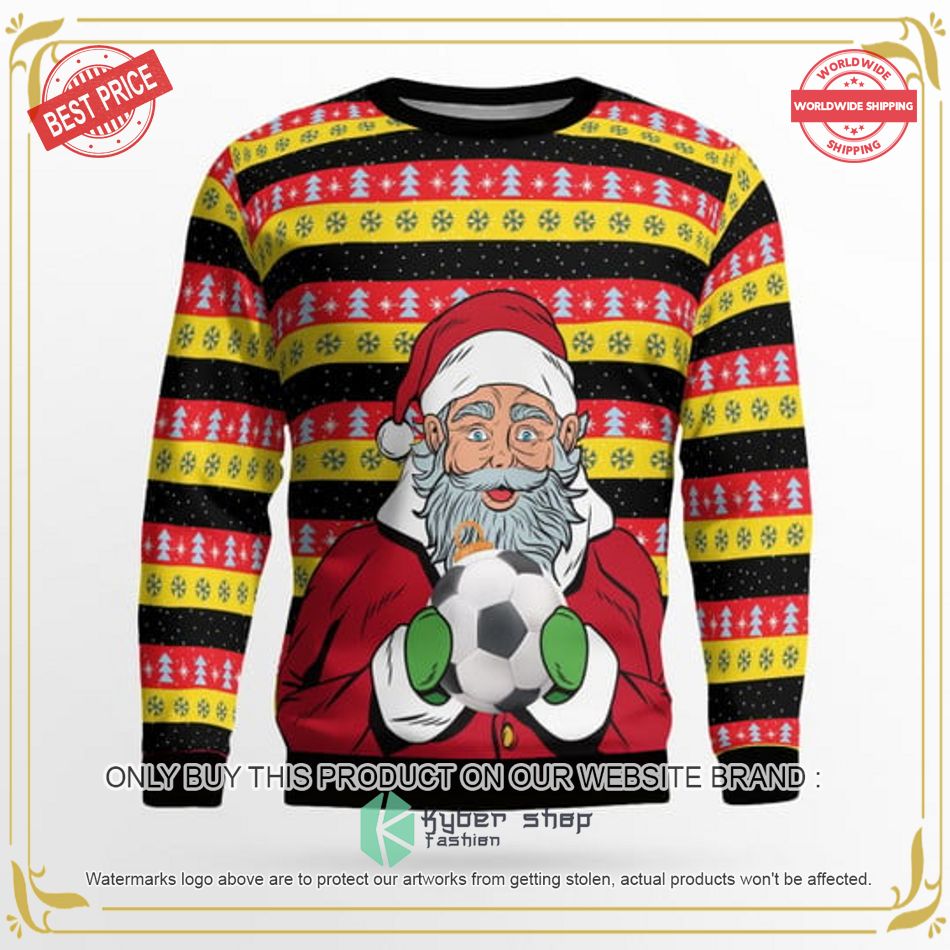 Germany Football Santa Claus Ugly Christmas Sweater 14 germany football santa claus ugly christmas sweater 2 39221