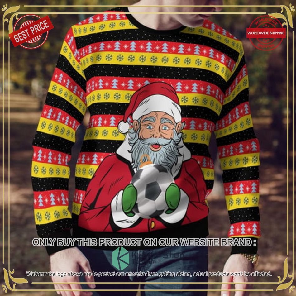 Germany Football Santa Claus Ugly Christmas Sweater 16 germany football santa claus ugly christmas sweater 4 30113
