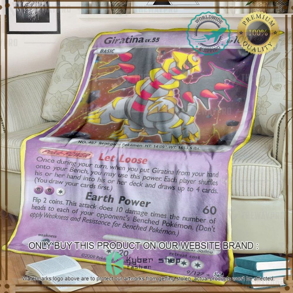 giratina platinum custom pokemon soft blanket 1 14109