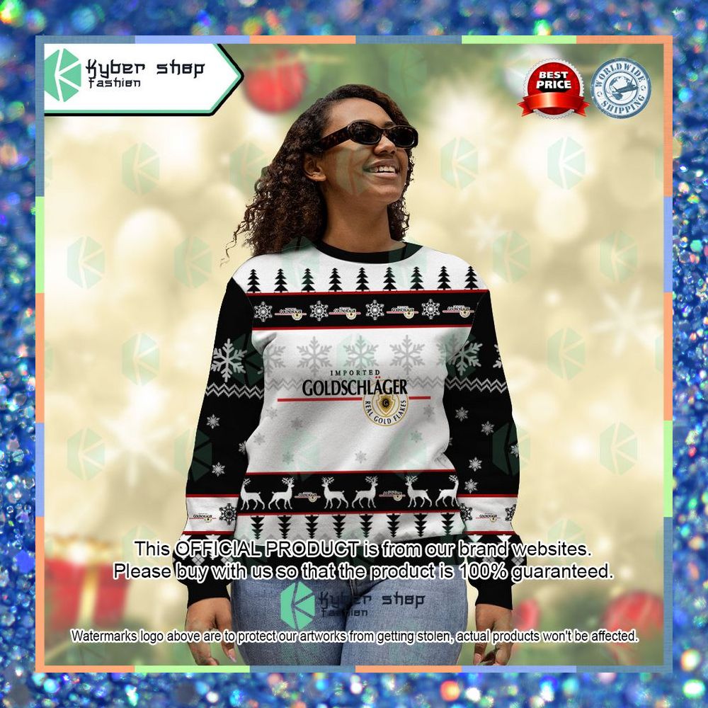 Goldschlager Custom Name ugly Sweater 9 Goldschlager Custom Name ugly Sweater word2