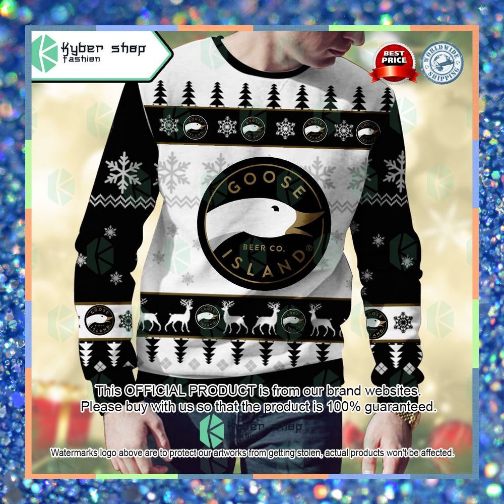 Goose Island Custom Name ugly Sweater 7 Goose Island Custom Name ugly Sweater word1