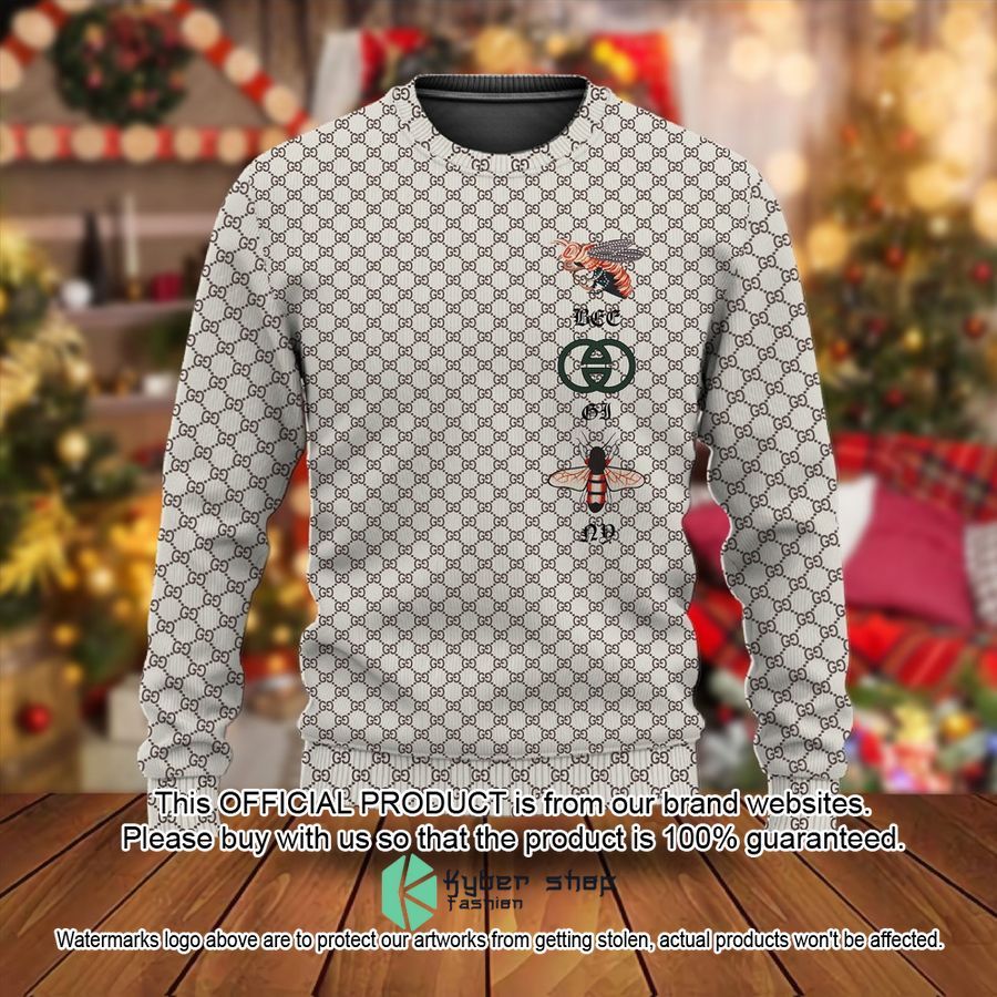 Gucci Bee Christmas Sweater 6