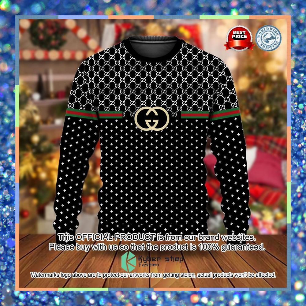 Gucci Black Christmas Sweater 11