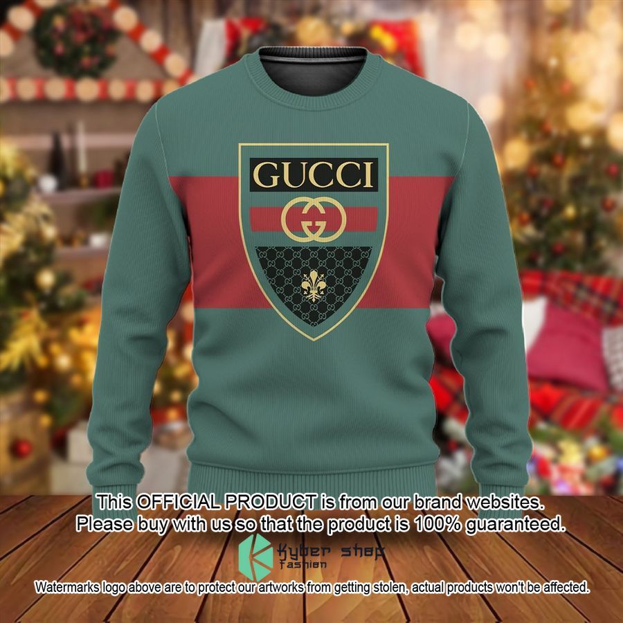 Gucci Red green Christmas Sweater 9