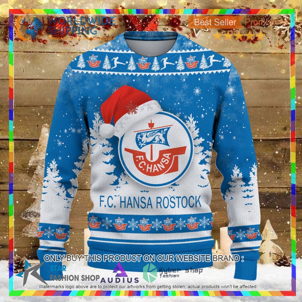 hansa rostock ugly christmas sweater 2 17562