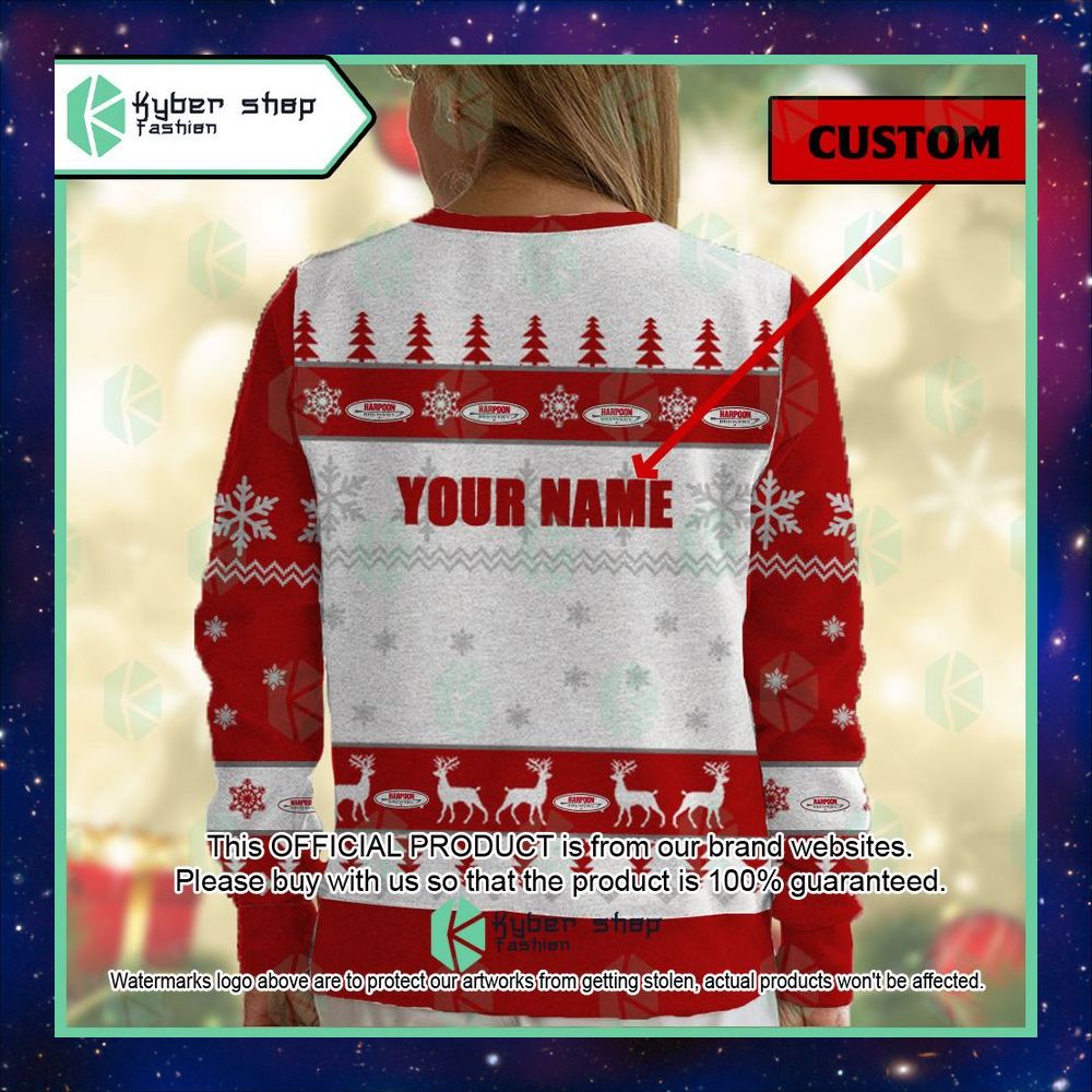 Personalized Harpoon IPA Christmas Sweater 10 Personalized Harpoon IPA Christmas Sweater word3