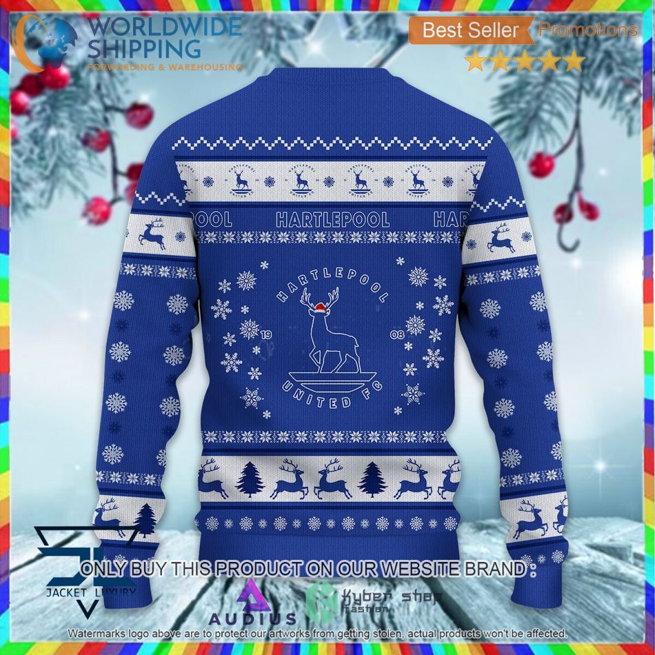 Hartlepool United EFL Ugly Christmas Sweater 3 hartlepool united efl ugly christmas sweater 3 34137