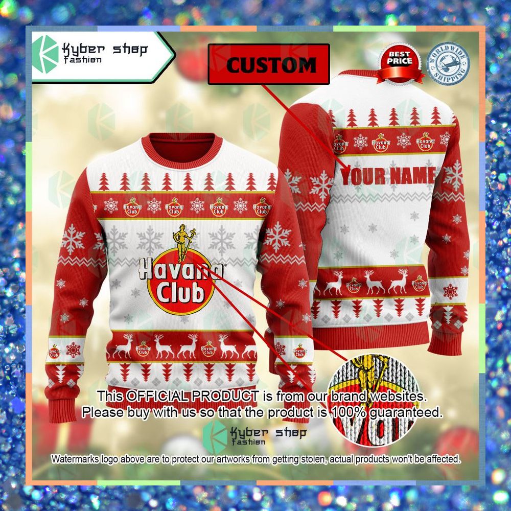 Havana Club Custom Name ugly Sweater 6 Havana Club Custom Name ugly Sweater word1