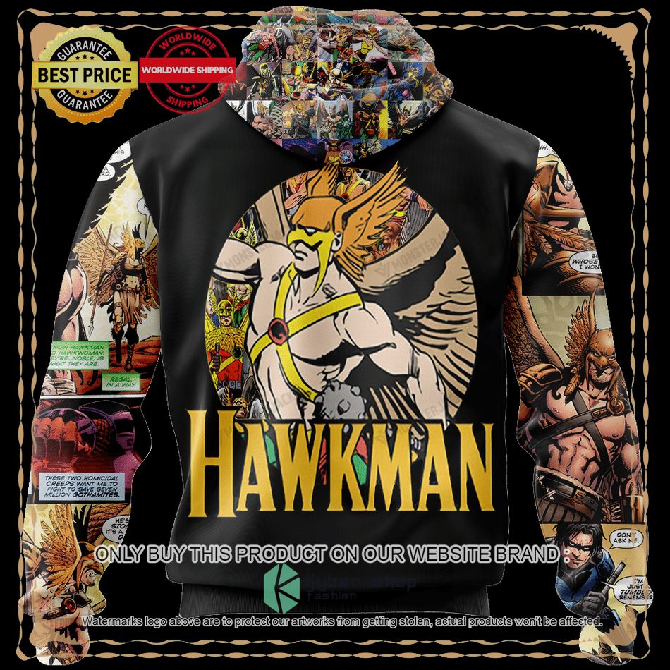 hawkman dc comics universe orange hoodie hoodie mask 2 31559
