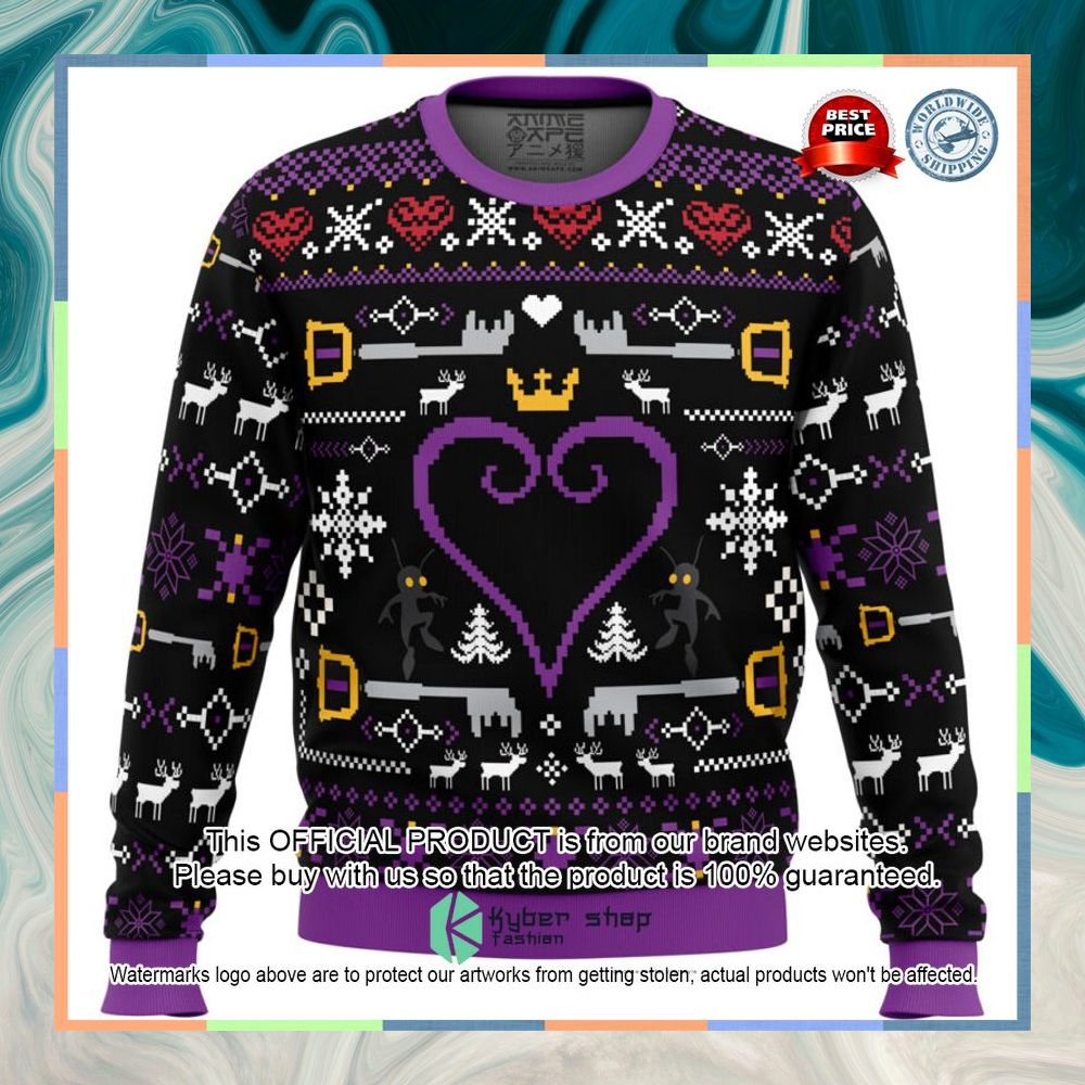 Hearts Kingdom Hearts Christmas Sweater 8