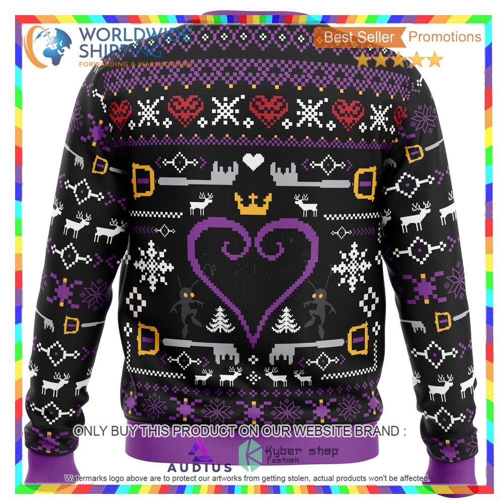 Hearts Kingdom Hearts Ugly Christmas Sweater 3 hearts kingdom hearts ugly christmas sweater 3 52843