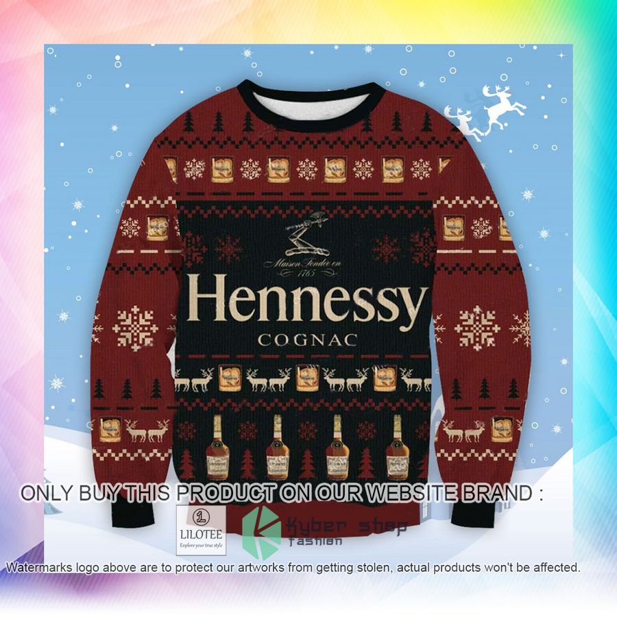 hennesy christmas sweater sweatshirt 2 74113