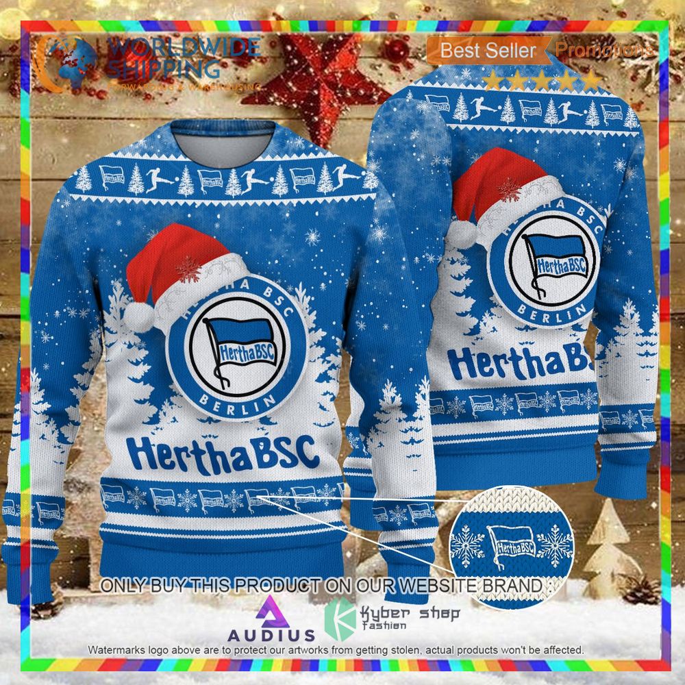 hertha bsc ugly christmas sweater 1 69308