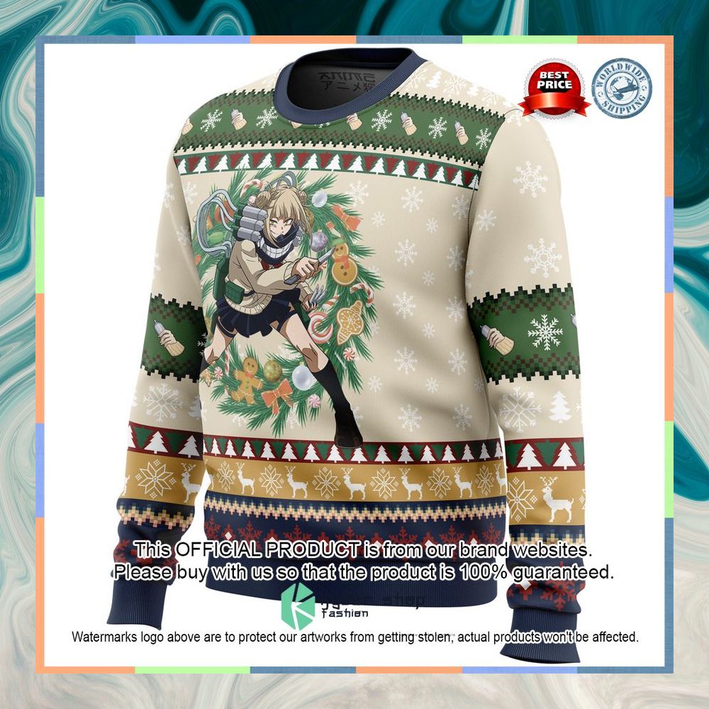 Himiko Tora Christmas My Hero Academia Christmas Sweater 8 Himiko Tora Christmas My Hero Academia Christmas Sweater word2
