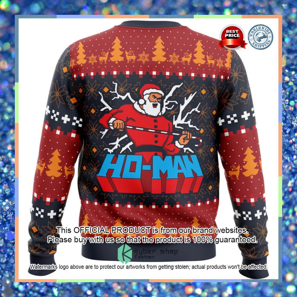 Ho-Man Santa Claus Sweater Christmas 4