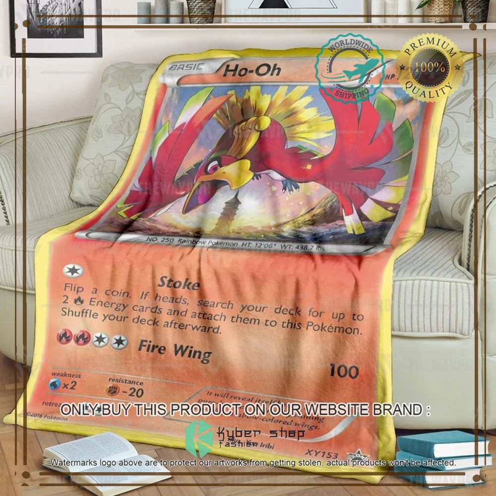 ho oh xy promos anime pokemon blanket 1 52430