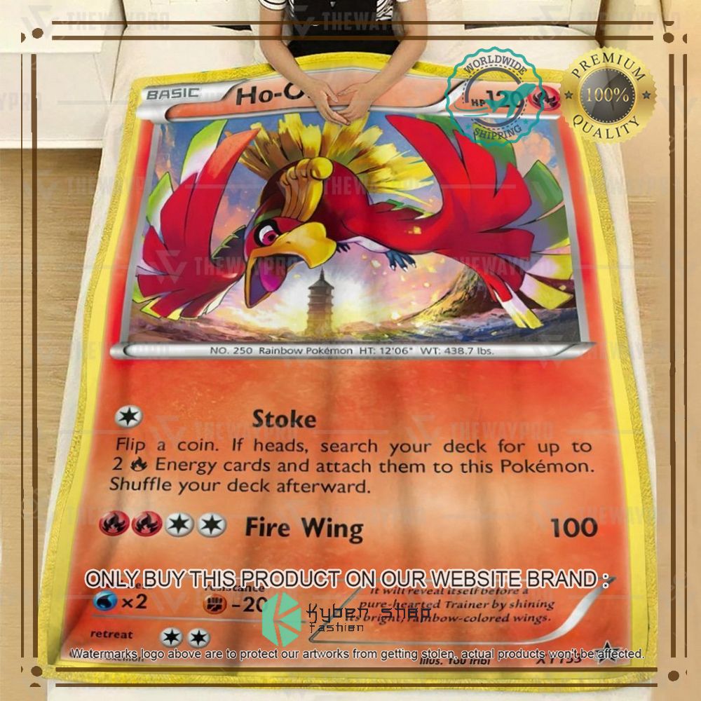 ho oh xy promos anime pokemon blanket 2 60569