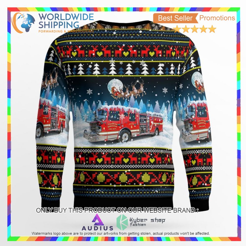 Hoffman Illinois Hoffman Fire Rescue Ugly Christmas Sweater 3 hoffman illinois hoffman fire rescue ugly christmas sweater 3 60290