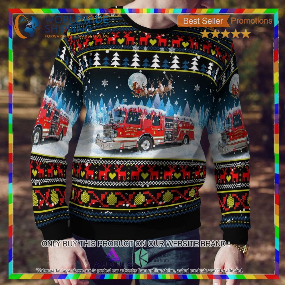 Hoffman Illinois Hoffman Fire Rescue Ugly Christmas Sweater 4 hoffman illinois hoffman fire rescue ugly christmas sweater 4 76673