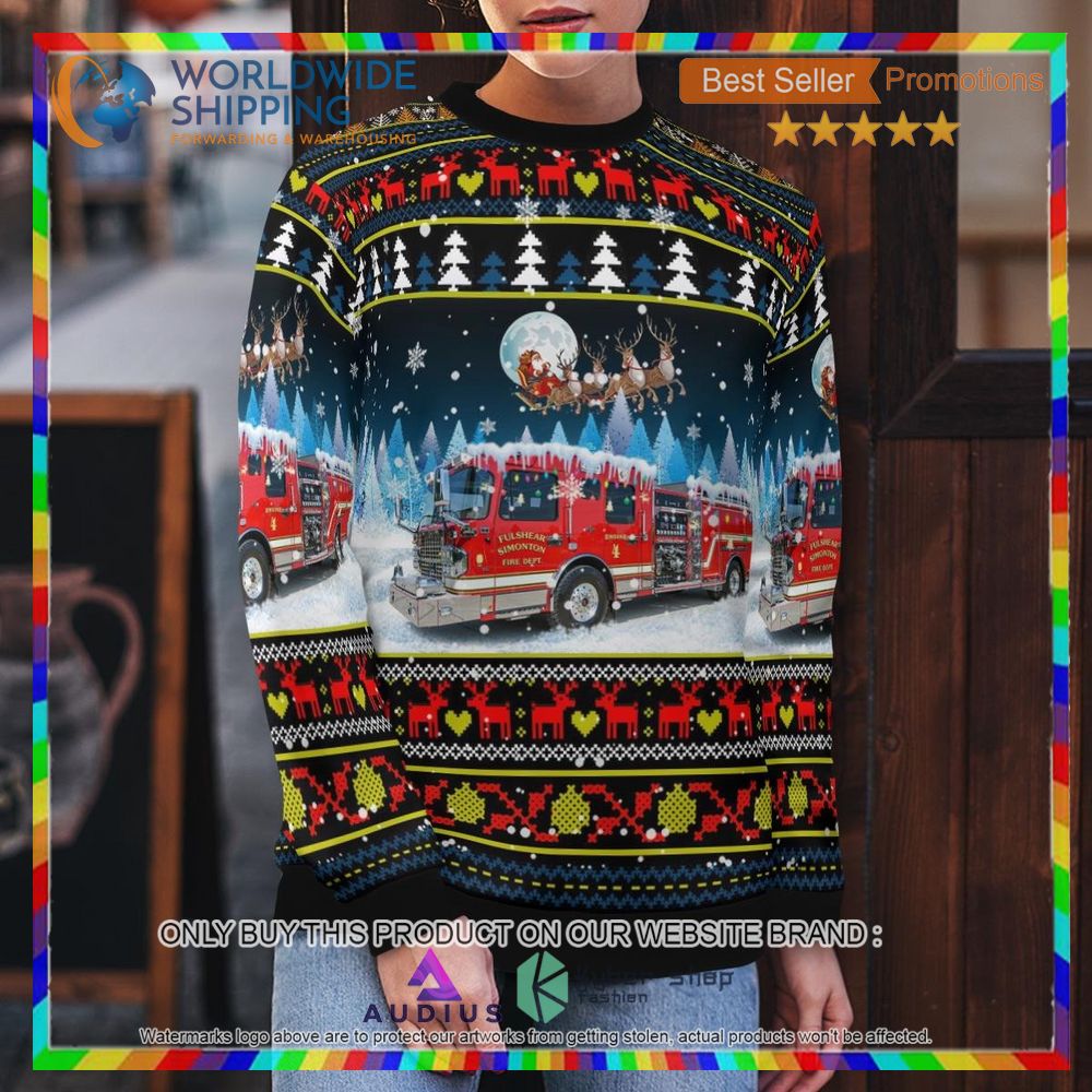 Hoffman Illinois Hoffman Fire Rescue Ugly Christmas Sweater 5 hoffman illinois hoffman fire rescue ugly christmas sweater 5 64653