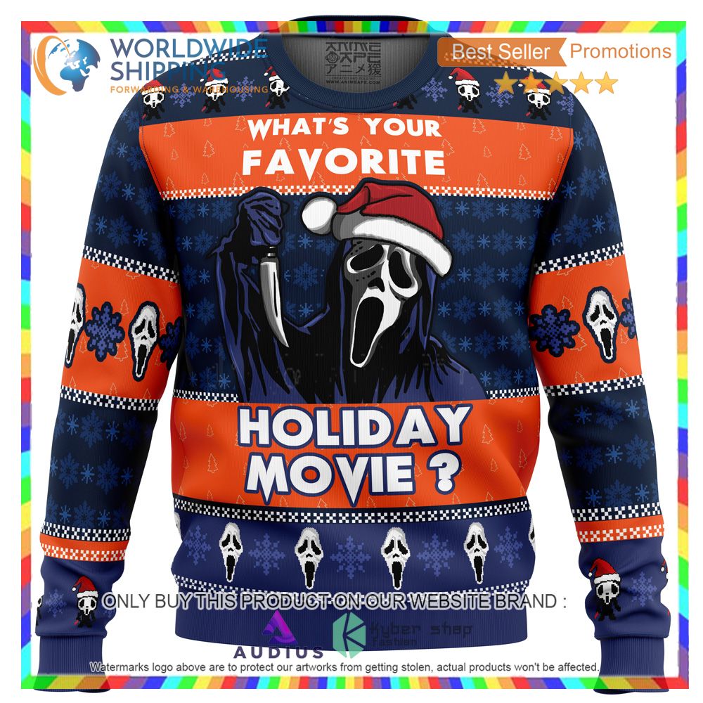holiday scream ugly christmas sweater 1 40046
