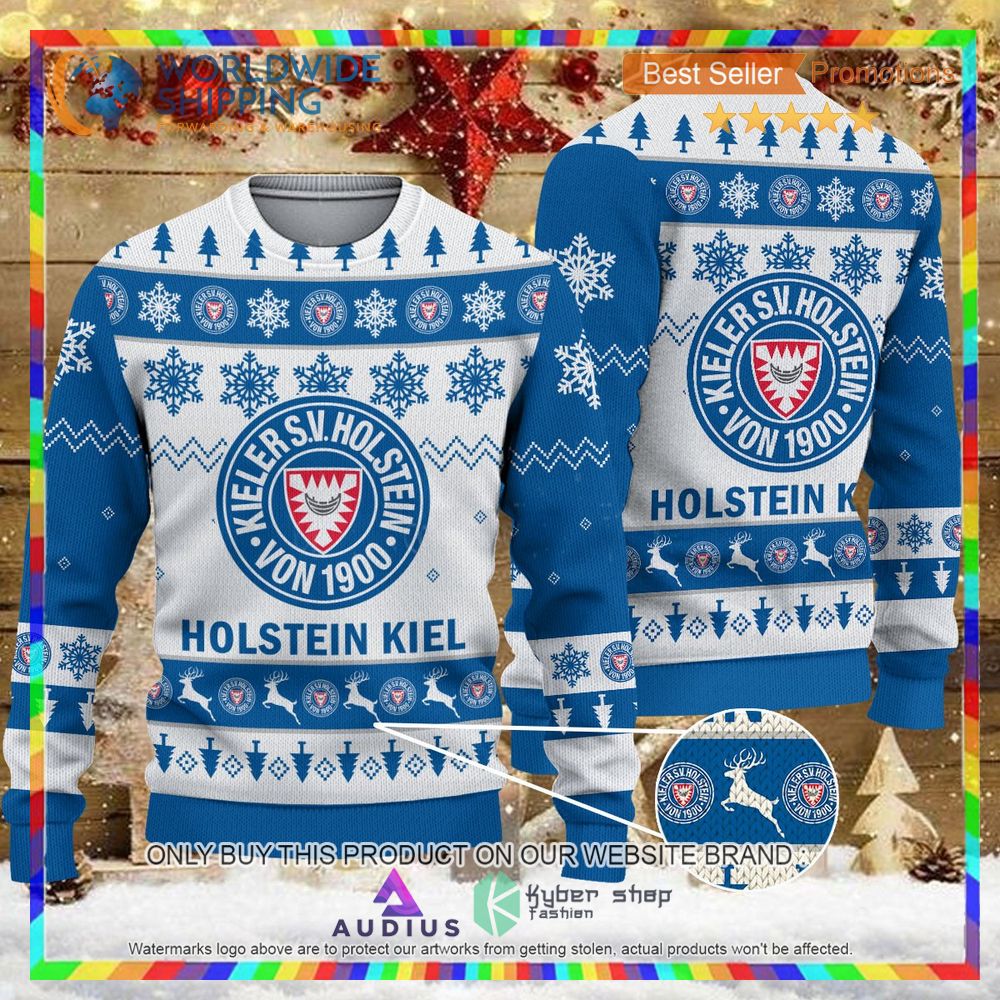 holstein kiel white blue ugly christmas sweater 1 49507
