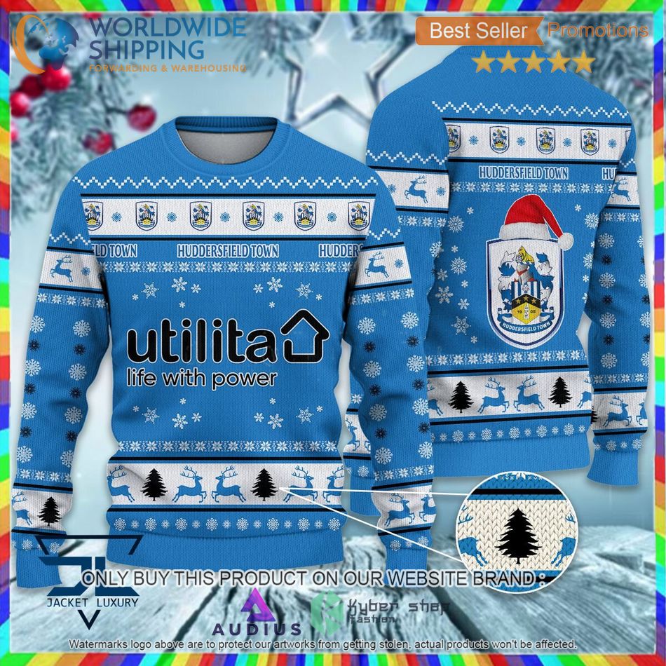 huddersfield town a f c efl ugly christmas sweater 1 47603