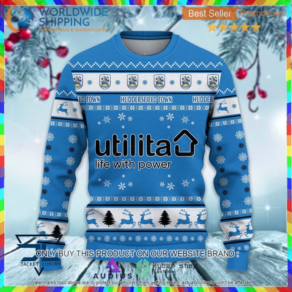 huddersfield town a f c efl ugly christmas sweater 2 58400