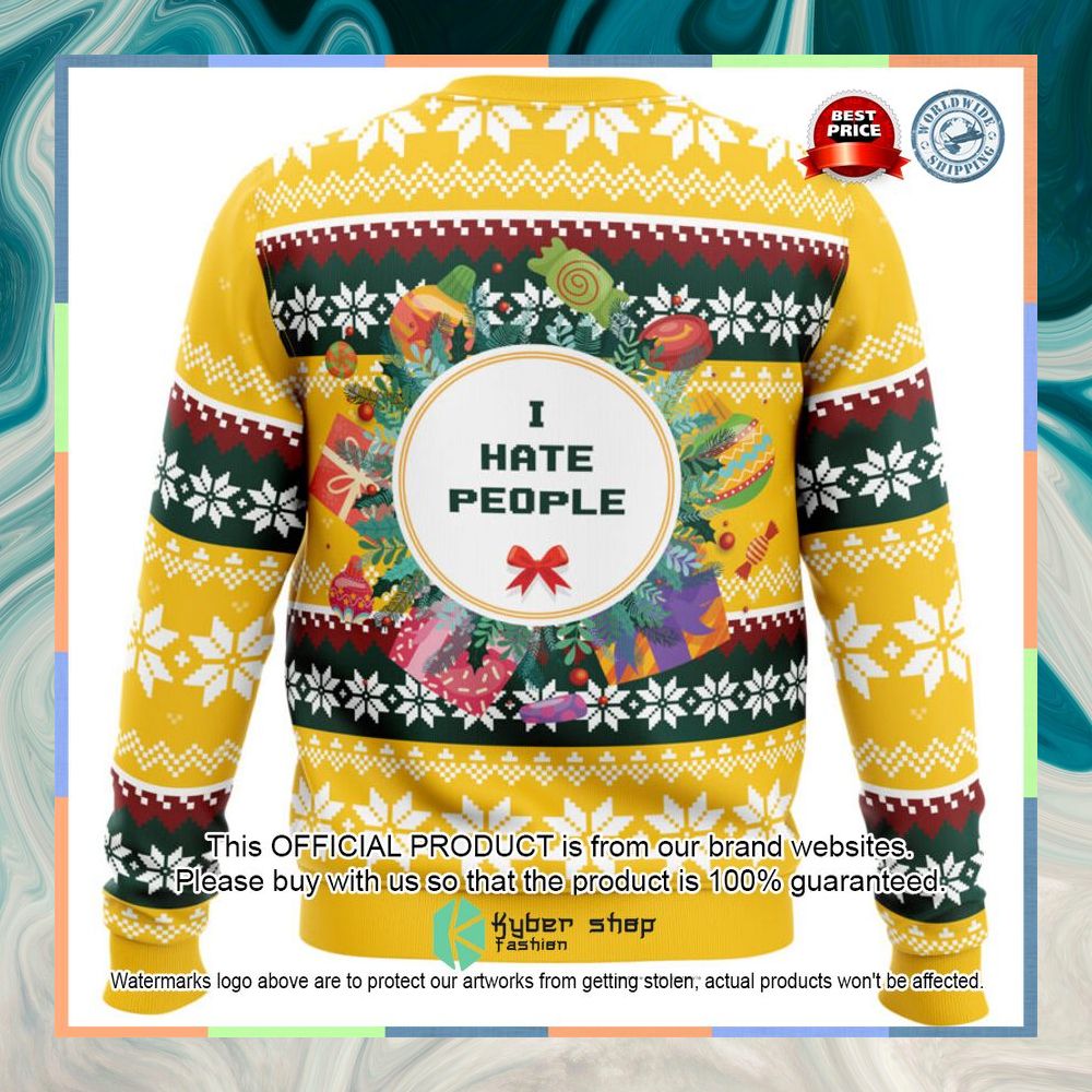I Hate People Parody Christmas Sweater 19