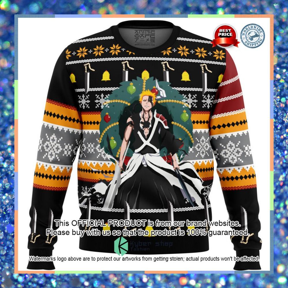 Ichigo True Bankai Bleach Sweater Christmas 18