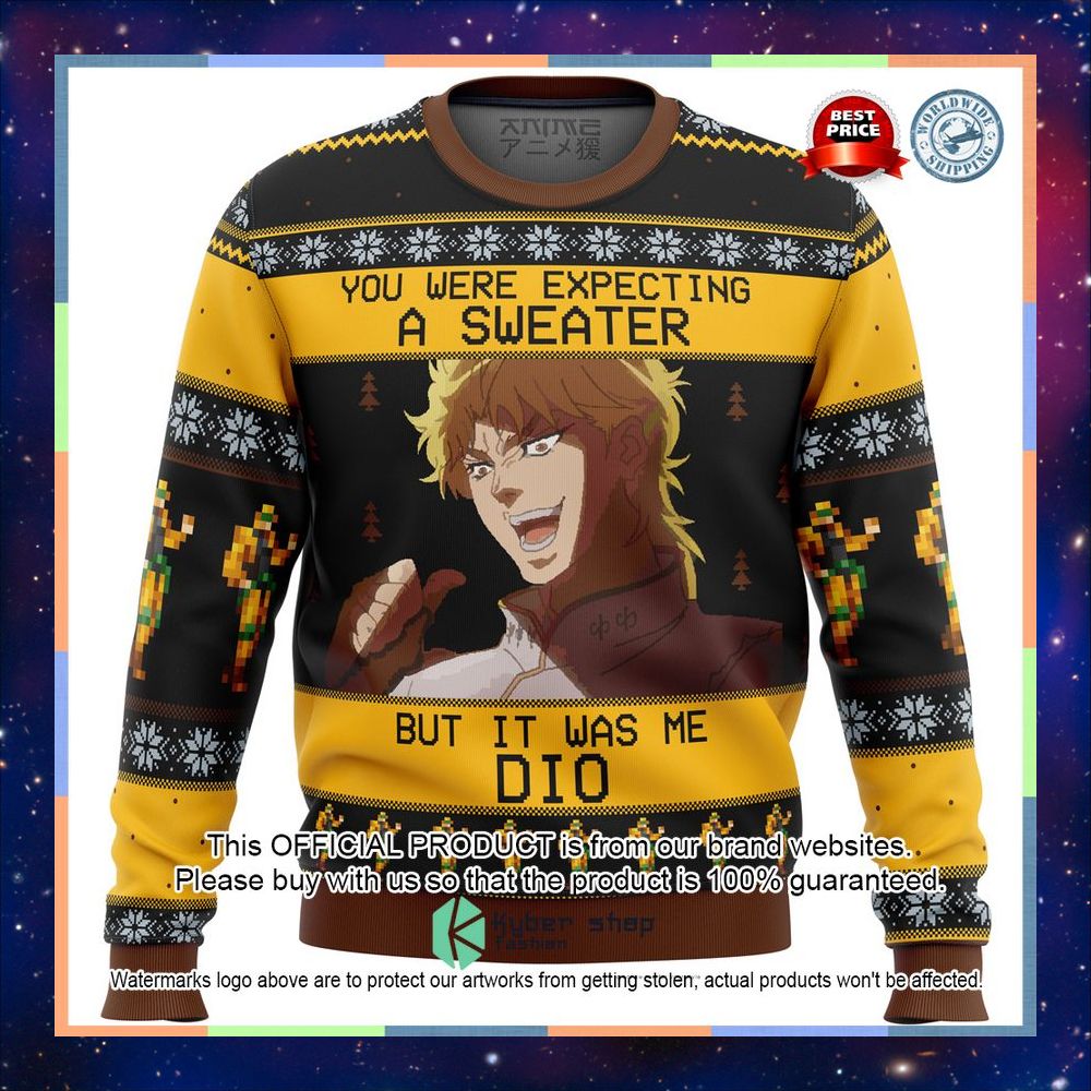 It was me Dio Brando Jojo's Bizzare Adventure Sweater 5 It was me Dio Brando Jojo's Bizzare Adventure Sweater word2