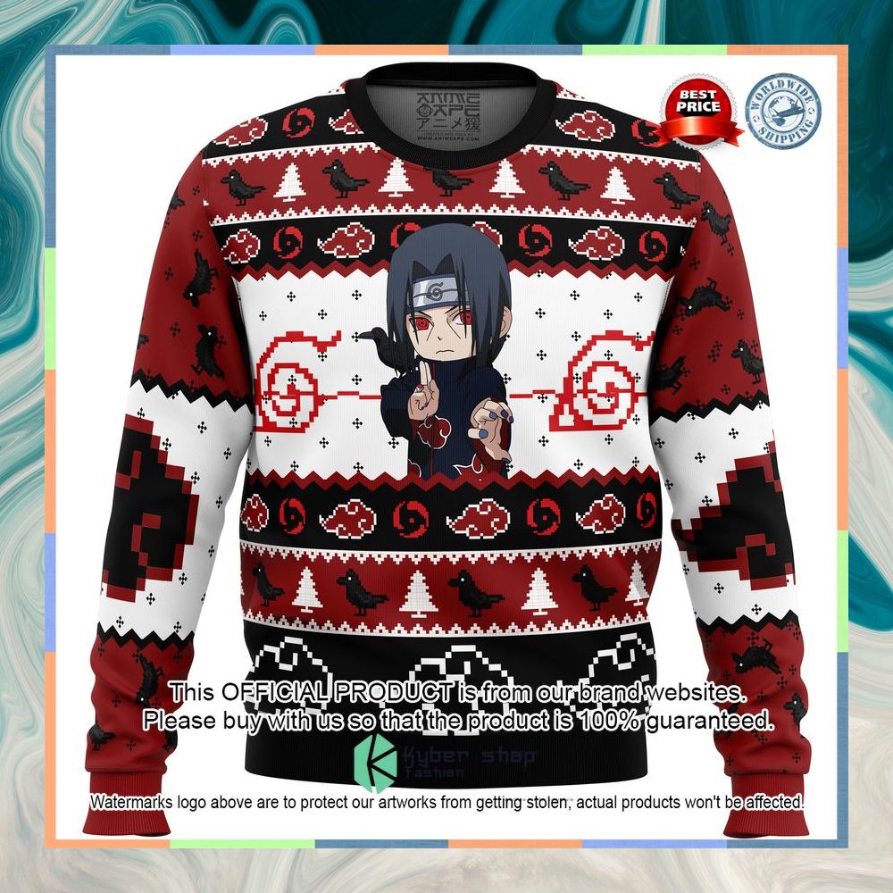 Itachi Uchiha Chibi Akatsuki Naruto Christmas Sweater 4 Itachi Uchiha Chibi Akatsuki Naruto Christmas Sweater word3