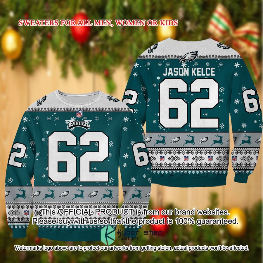 Jason Kelce Philadelphia Eagles Christmas Sweater