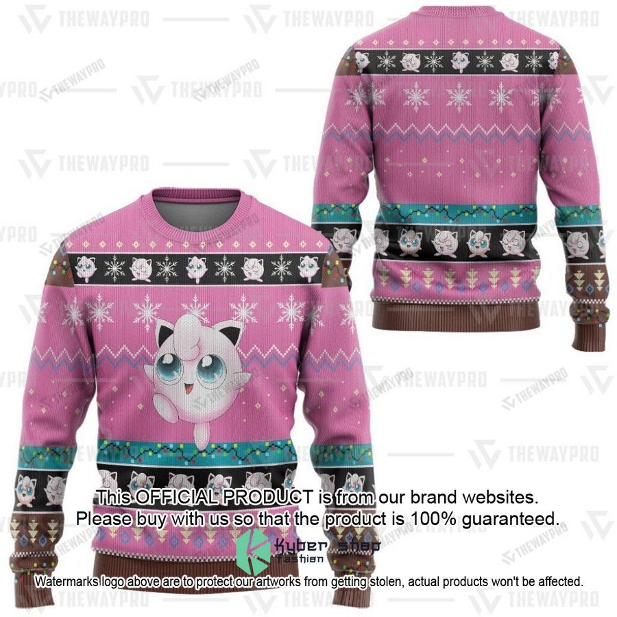 Jigglypuff Christmas Sweater 2