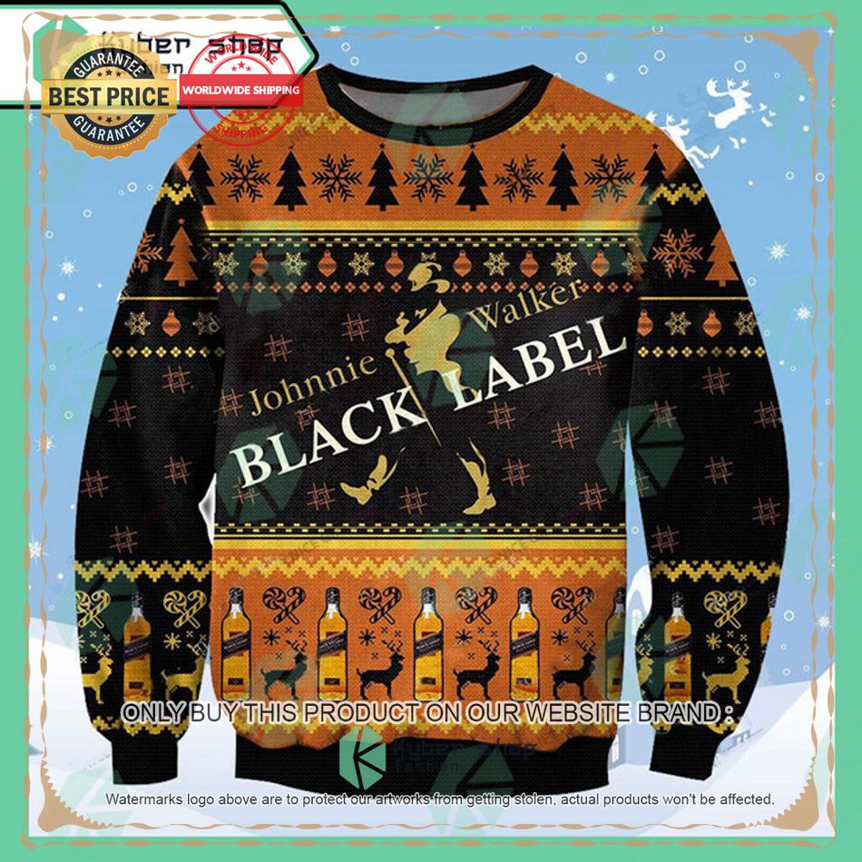 johnnie walker ugly christmas sweater 1 77540