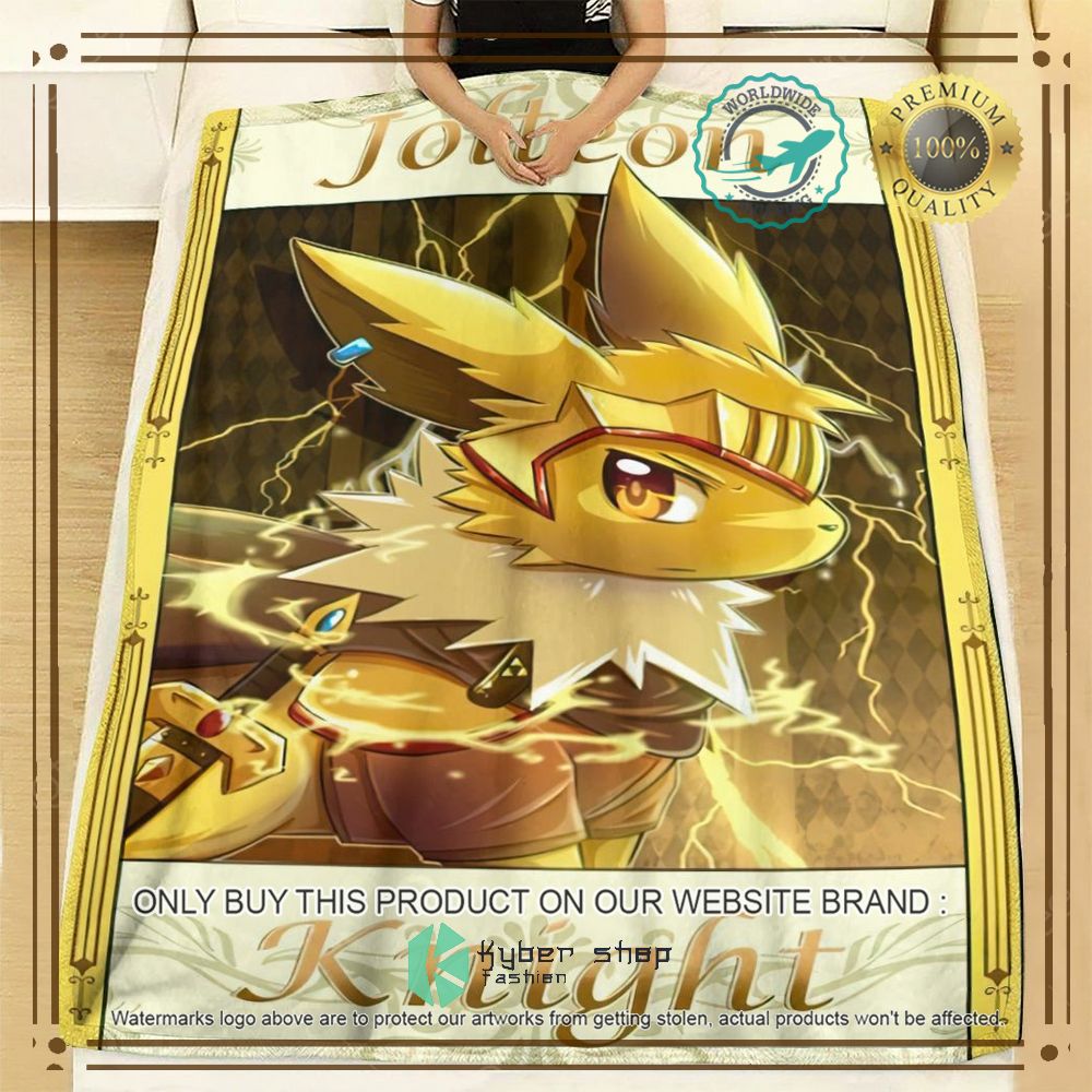 Jolteon Knight Anime Pokemon Blanket 3 jolteon knight anime pokemon blanket 3 17263