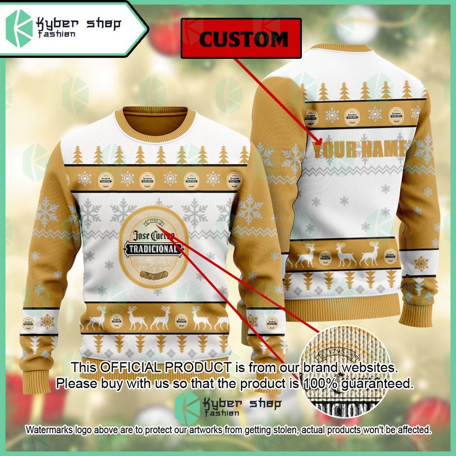 Jose Cuervo Custom Name ugly Sweater word1